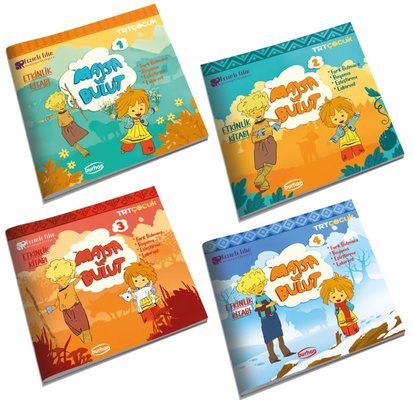 Maysa ve Bulut Etkinlik Kitapları Seti - 4 Kitap Takım | Burhan Yayıncılık (İnce Kapak)