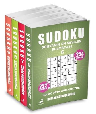 Sudoku Seti - 4 Kitap Takım | Olimpos Yayınları (İnce Kapak)