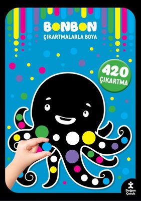 Su Altı - Bonbon Çıkartmalarla Boya - 420 Çıkartma | Doğan Çocuk