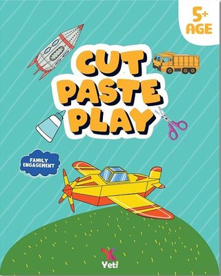 Cut Paste Play - Family Engagement - İngilizce Kes Yapıştır Oyna Kitabı 2 - 5+ Age | Yeti Kitap