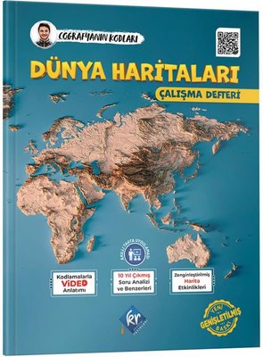 Coğrafyanın Kodları Dünya Haritaları Çalışma Defteri | KR Akademi