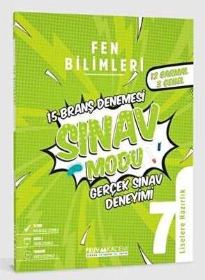 7. Sınıf Fen Bilimleri Sınav Modu 15 Deneme | Pruva Akademi