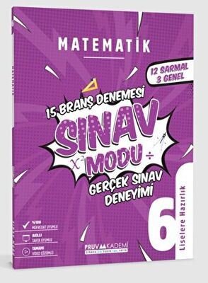 6. Sınıf Matematik Sınav Modu 15 Deneme | Pruva Akademi