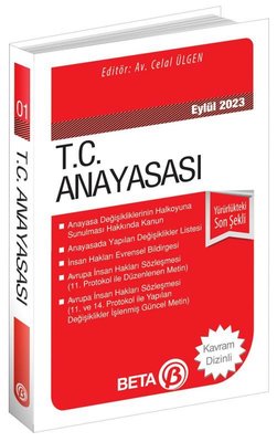 T.C. Anayasası Eylül 2023 - Yürürlükteki Son Şekli | Beta Yayınları