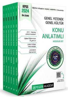2024 KPSS Genel Yetenek Genel Kültür Önlisans Konu Anlatımlı Modüler Set | Pegem Akademi Yayıncılık