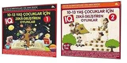 10 - 11 - 12 - 13 Yaş ve Üstü Çocuklar İçin IQ Zeka Geliştiren Akıl Oyunları Seti - 2 Kitap Takım | Ekinoks