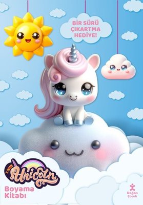 I Love Unicorn - Boyama Kitabı - Günaydın Dünya - Bir Sürü Çıkartma Hediye! | Doğan Çocuk