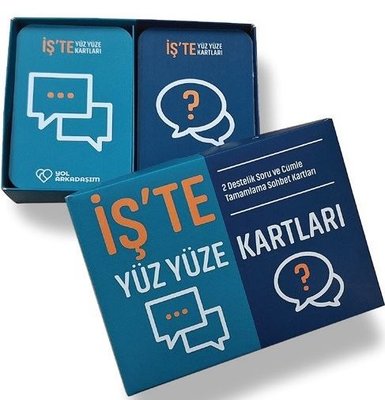 İş'te Yüz Yüze Kartları - 2 Destelik Soru ve Cümle Tamamlama Sohbet Kartları | Remzi Kitabevi