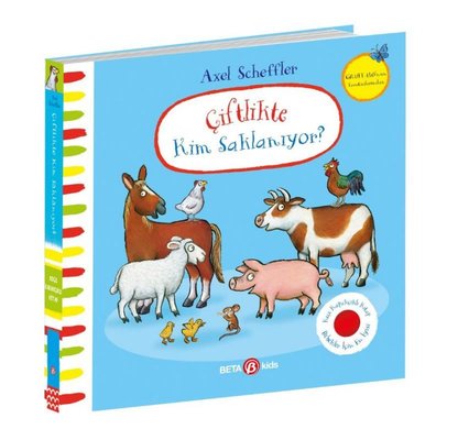 Çiftlikte Kim Saklanıyor? Keçe Kapakçıklı Kitap | Beta Kids