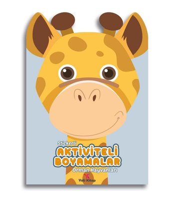 Stickerli Aktiviteli Boyamalar - Orman Hayvanları | Yeti Kitap