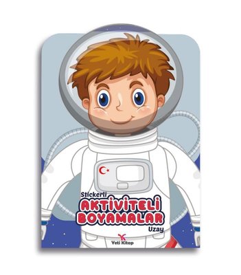 Activity Coloring Pages with Stickers - Space | Yeti Book