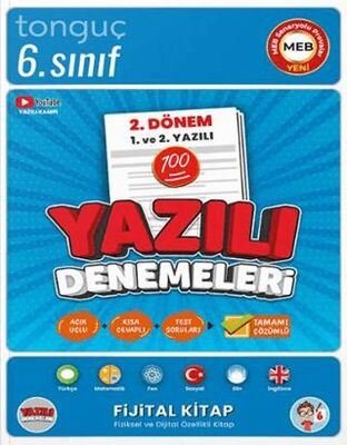 6. Sınıf Yazılı Denemeleri 2. Dönem 1 ve 2. Yazılı | Tonguç Akademi (İnce Kapak)