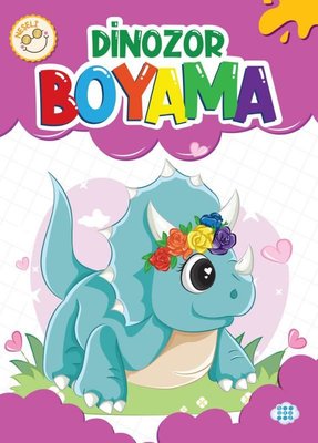 Neşeli Dinozor Boyama | Dokuz Yayınları
