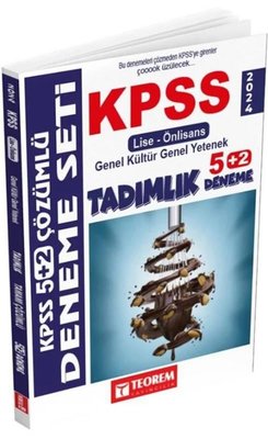 KPSS 2024 Lise Ön Lisans Tadımlık 5 + 2 Deneme | Teorem Yayınları (İnce Kapak)
