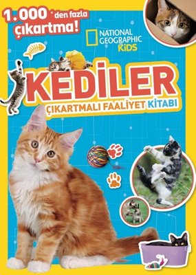 National Geographic Kids - Kediler Çıkartmalı Faaliyet Kitabı | Beta Kids (İnce Kapak)