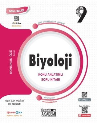 9. Sınıf Konunun Özü - Biyoloji Konu Anlatımlı Soru Kitabı | Üçgen Akademi (İnce Kapak)