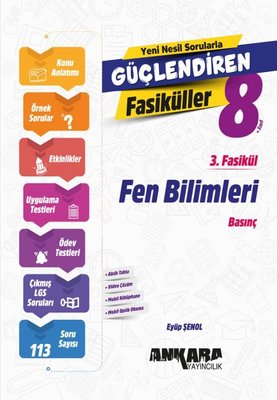 8. Sınıf Fen Bilimleri Güçlendiren 3. Fasikül | Ankara Yayıncılık (İnce Kapak)