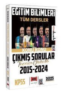 2025 KPSS Eğitim Bilimleri Tüm Dersler 2015-2024 Tamamı Çözümlü Konu Konu Çıkmış Sorular | Yargı Yayınları (İnce Kapak)