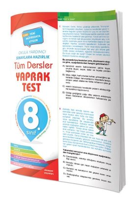 8. Sınıf Tüm Dersler Yaprak Test | 4 Element Yayınları (İnce Kapak)