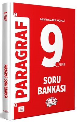 9. Sınıf Paragraf Soru Bankası | Editör (İnce Kapak)
