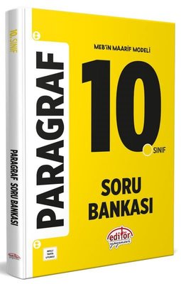 10. Sınıf Paragraf Soru Bankası | Editör (İnce Kapak)