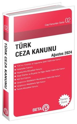 Türk Ceza Kanunu Ağustos 2024 - Cep Kanunları Serisi | Beta Yayınları (Cep Boy)