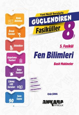 8. Sınıf Fen Bilimleri Güçlendiren 5. Fasikül | Ankara Yayıncılık (İnce Kapak)