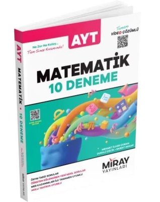 AYT Matematik 10 Deneme | Miray Yayınları (İnce Kapak)