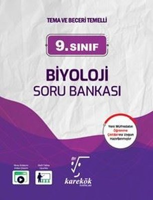 9. Sınıf Biyoloji Soru Bankası | Karekök Eğitim Yayın (İnce Kapak)
