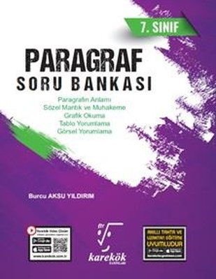 7. Sınıf Paragraf Soru Bankası | Karekök Eğitim Yayın (İnce Kapak)
