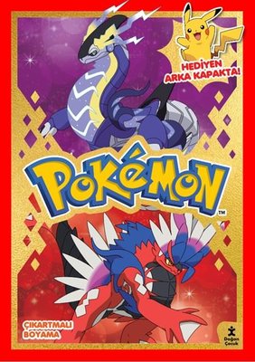 Pokemon-Parti Zamanı Çıkartmalı Boyama Kitabı | Doğan Çocuk (İnce Kapak)