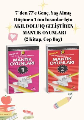 Akıl Dolu IQ Geliştiren Mantık Oyunları Seti - 2 Kitap Takım | Ekinoks (Cep Boy)