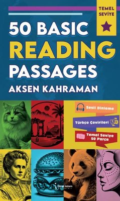 50 Basic Reading Passages - Temel Seviye | İkinci Adam Yayınları (İnce Kapak)