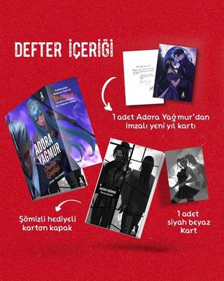 Adora Yağmur Okuma Günlüğü - Yeni Yıl Kartları Hediyeli | Artemis Yayınları (İnce Kapak)