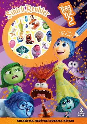 Disney Ters Yüz 2 - Sihirli Renkler Çıkartma Hediyeli Boyama Kitabı | Doğan Çocuk (İnce Kapak)