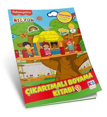 Little People Coloring Sticker Book 1 | Ks Games (İnce Kapak )