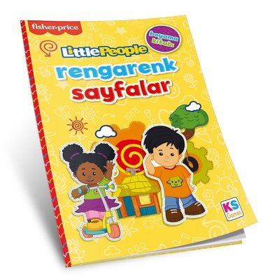 Little People Coloring Book Rengarenk Sayfalar Sarı | Ks Games (İnce Kapak )