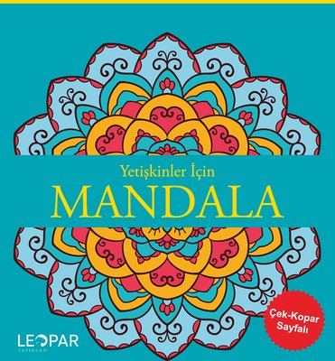 Yetişkinler İçin Mandala - Mavi | Leopar Yayınları (İnce Kapak)