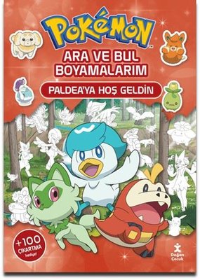 Pokemon - Ara ve Bul Boyamalarım - Paldea'ya Hoş Geldin | Doğan Çocuk (İnce Kapak)