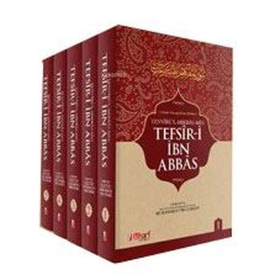 İbn Abbas Tefsiri - 5 Cilt Takım - 15 Hadis Kaynağından Derlenen Tefsir-i İbn Abbas | İlk Harf Yayınları (İnce Kapak)