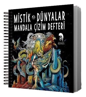 Mistik Dünyalar - Mandala Çizim Defteri | Romos Kitap (İnce Kapak)