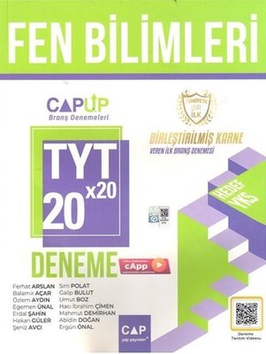 TYT Fen Bilimleri 20 X 20 Up Deneme | Çap Yayınları (İnce Kapak)
