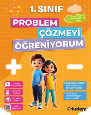 1. Sınıf Problem Çözmeyi Öğreniyorum | Tudem Yayınları - Ders Kitapları (İnce Kapak)