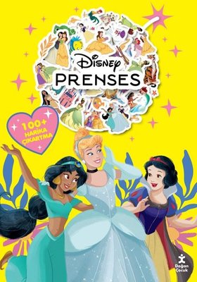 Disney Prenses Boyama Kitabı Çıkartma Bombası 100 + Harika Çıkartma | Doğan Çocuk (İnce Kapak)