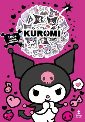 Kuromi Boyama Kitabı Çıkartma Bombası 100 + Harika Çıkartma | Doğan Çocuk (İnce Kapak)