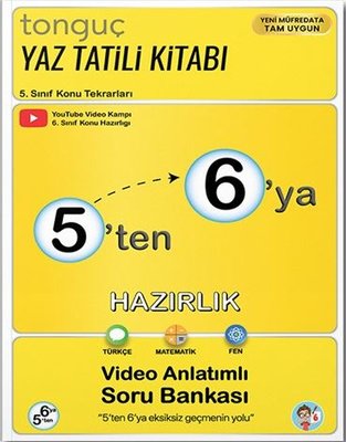 5'ten 6'ya Hazırlık Kitabı | Tonguç Akademi (İnce Kapak)