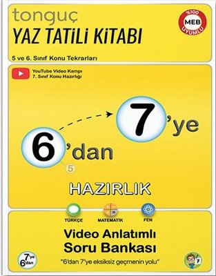 6'dan 7'ye Hazırlık Kitabı | Tonguç Akademi (İnce Kapak)