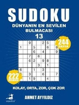 Sudoku - Dünyanın En Sevilen Bulmacası 13 | Olimpos Yayınları (İnce Kapak)