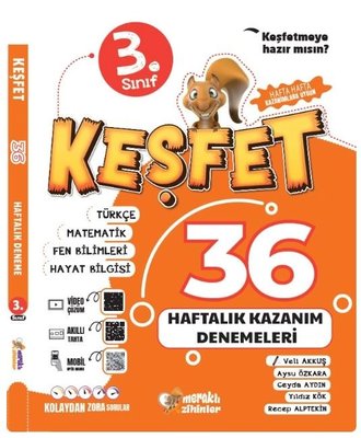 3. Sınıf 36 Haftalık Kazanım Denemeleri | Kolektif (İnce Kapak)