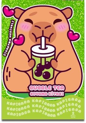 Kapibara-Bubble Tea Boyama Kitabı | Doğan Çocuk (İnce Kapak)